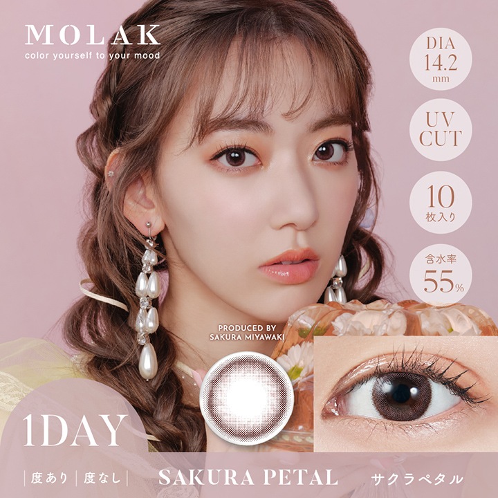 [3Ȣܤ̵]1day MOLAK 14.2mm 14.5mm ƺ ǡ 饯 (1Ȣ10)
