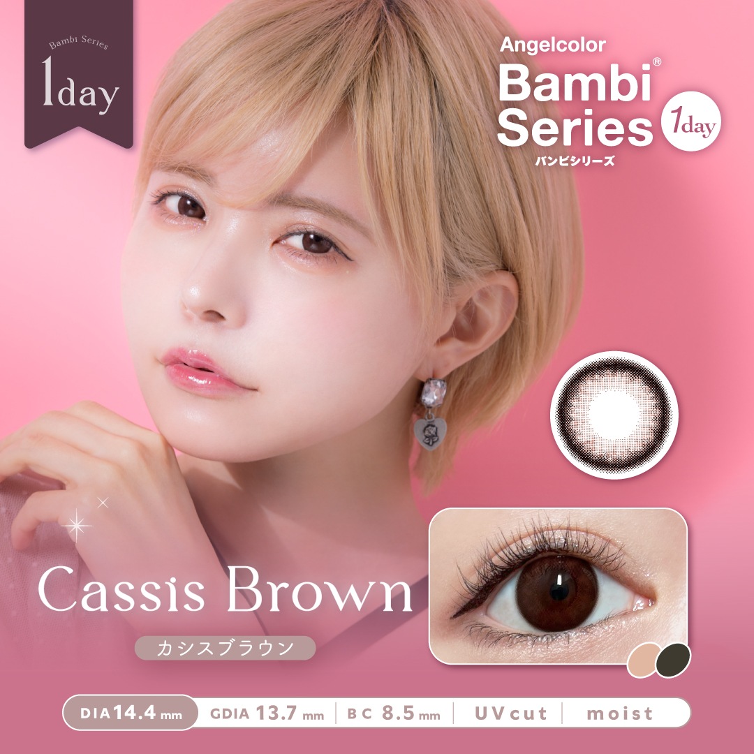 1day Angelcolor Bambi Series 14.2mm ׼ĤФ ǡ 󥸥륫顼 Хӥ꡼ (1Ȣ10)