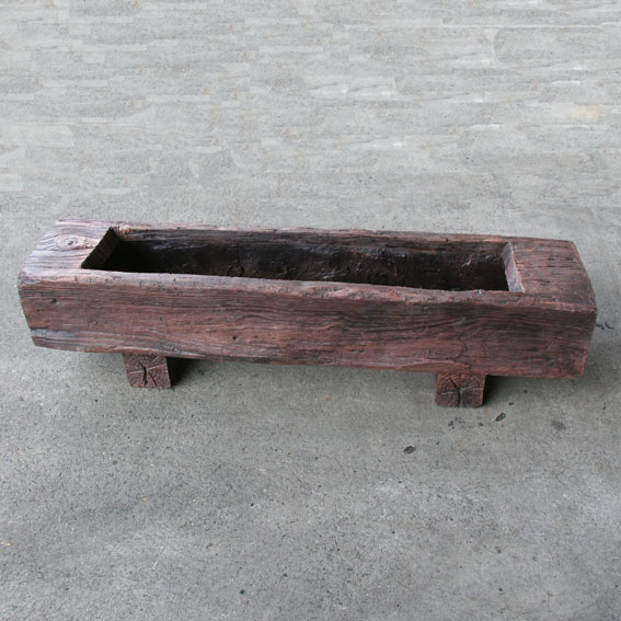 天然木や人工木のウッドデッキセットやラティス Jj Prohome 枕木風プランター 850 枕木 Frp 軽量 樹脂 ウッドプランター プランター 花壇 庭 ガーデニング