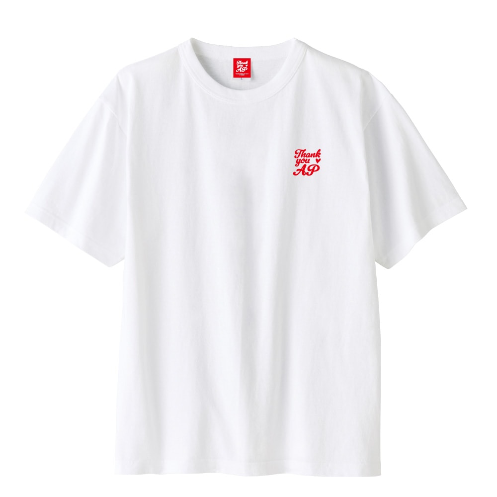 9月入荷予定】Tシャツ（WHITE／刺繍ロゴ） THANK YOU AP 2026