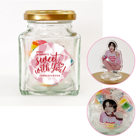 瓶入りキャンディ&ミニチャーム&ミニアクスタセット SWEET WITH