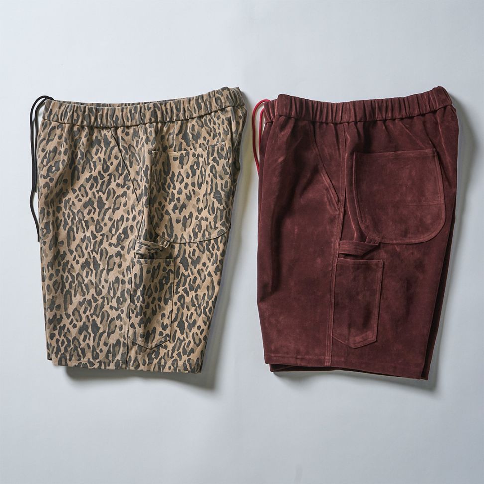 Suede Leather Work Shorts 
