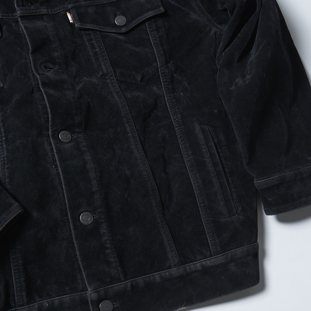 Suede Leather Trucker JKT