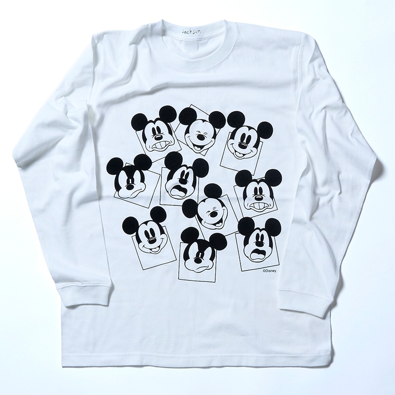 MickeyMouse Multi-Face Longsleeve Tee