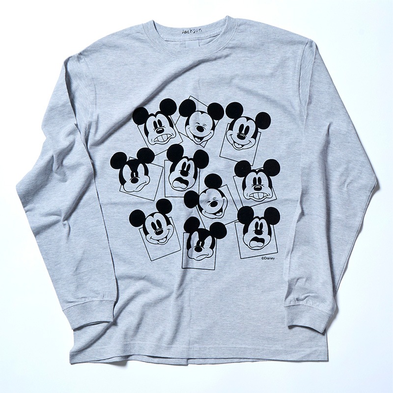 MickeyMouse Multi-Face Longsleeve Tee