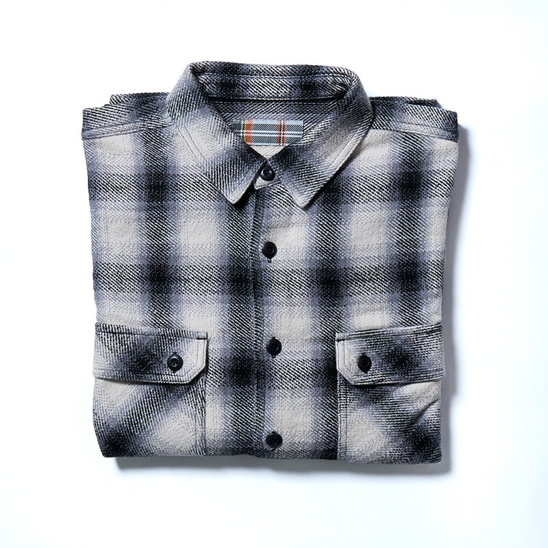 SAFARI×JM Light-weight flannel shirt