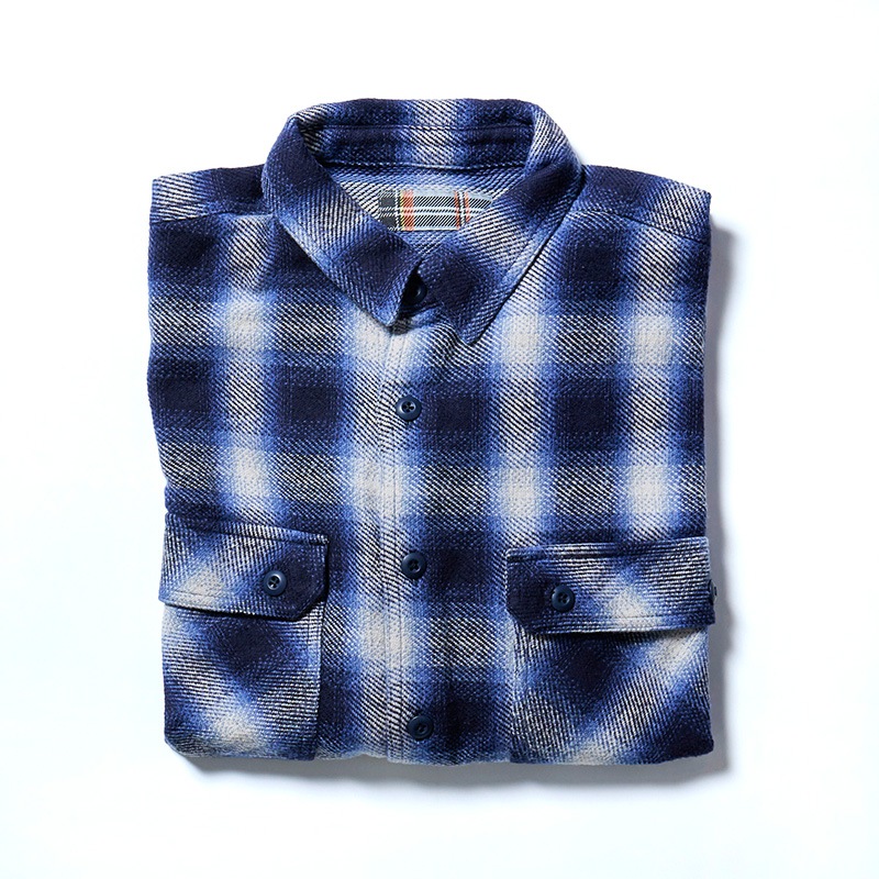 SAFARI×JM Light-weight flannel shirt
