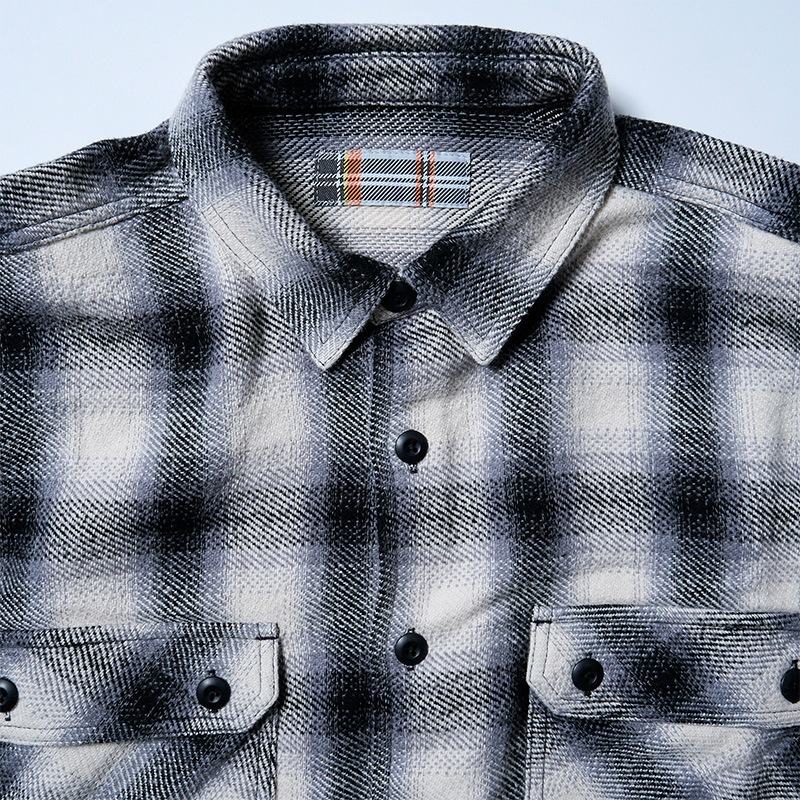 SAFARI×JM Light-weight flannel shirt