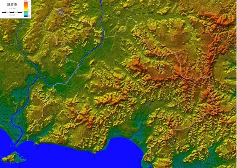 デジタル標高地形図「鎌倉市」 D1-842 | デジタル標高地形図