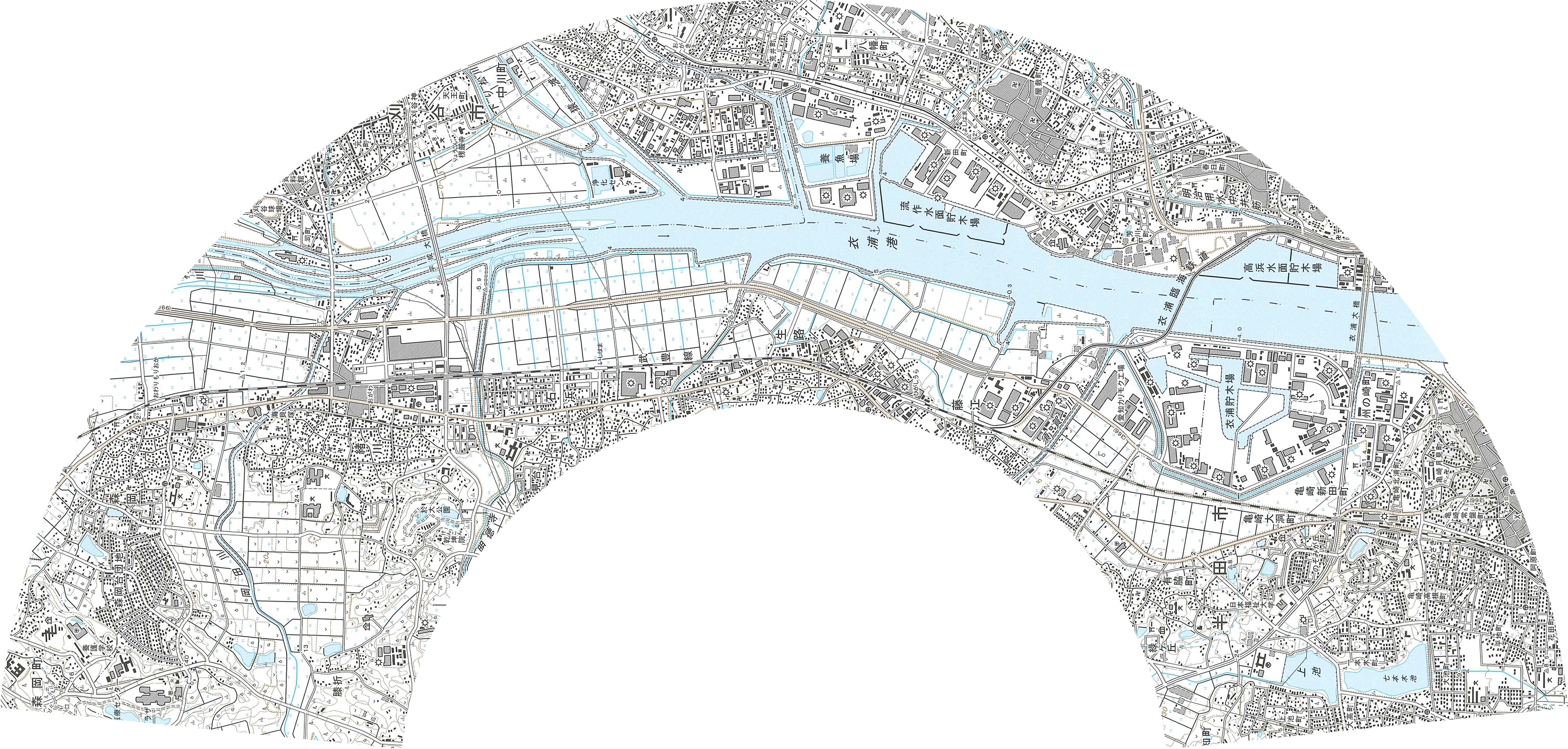 地図扇子（刈谷） | 地図扇子,中部 | 地図センターネット