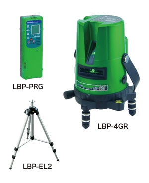 グリーンレーザーポイントライナー（受光器・三脚セット） LBP-4GR-SET