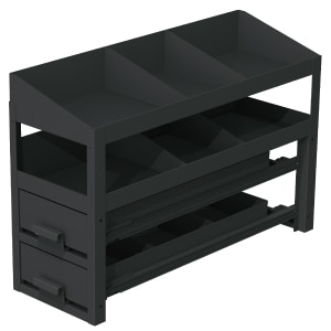 ジェフコム バンキャビネット(サイド棚) メーカー直送 左右兼用 SCT-S04 ジェフコム 車載収納棚 バン