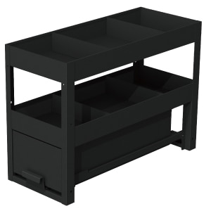 ジェフコム バンキャビネット(サイド棚) メーカー直送 左右兼用 SCT-S04 ジェフコム 車載収納棚 バン