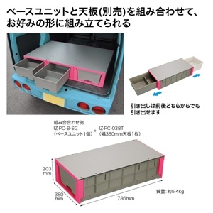 バンキャビネット NEWドロワーシリーズ IZ-PC-B-SG | 電設作業工具