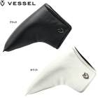 �٥��� ����� �ܳ����ѥ������С� �֥졼���� PC23118  Genuine Leather Putter Cover PC VESSEL GOLF �֥�å� �ۥ磻�� �������� 26ET 10PT