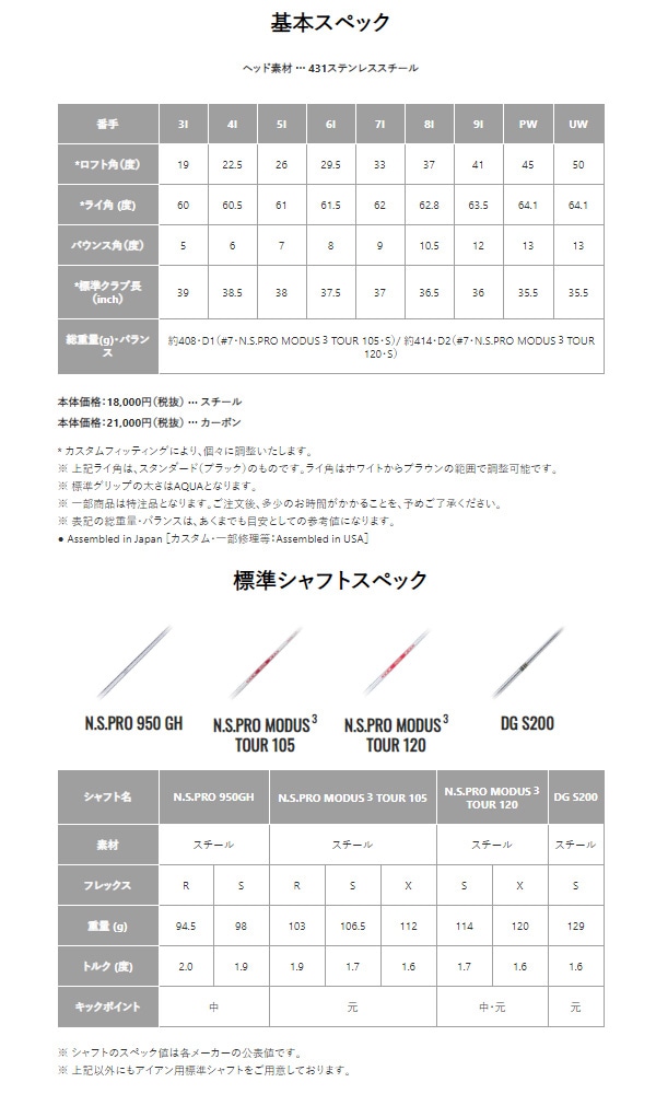 21年継続モデル】 ピン i210 アイアン 6本セット(#5～9,PW