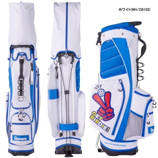 GET BIRDIE! ゴルフキャディバッグ CB-102 23年継続モデル】ウィンウィン ゲットバーディ！LST スタンド