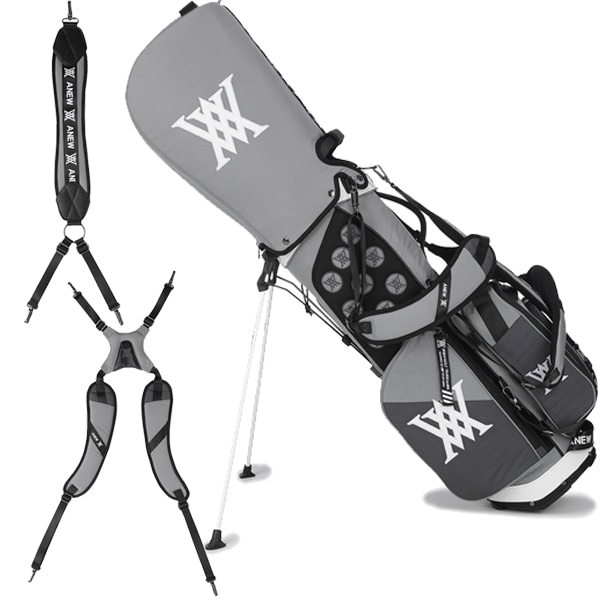 【RIN☆】 ANEW GOLF アニュー スタンドバッグ ブラック RIN☆】 ANEW GOLF アニュー スタンドバッグ ブラック ANEW GOLF