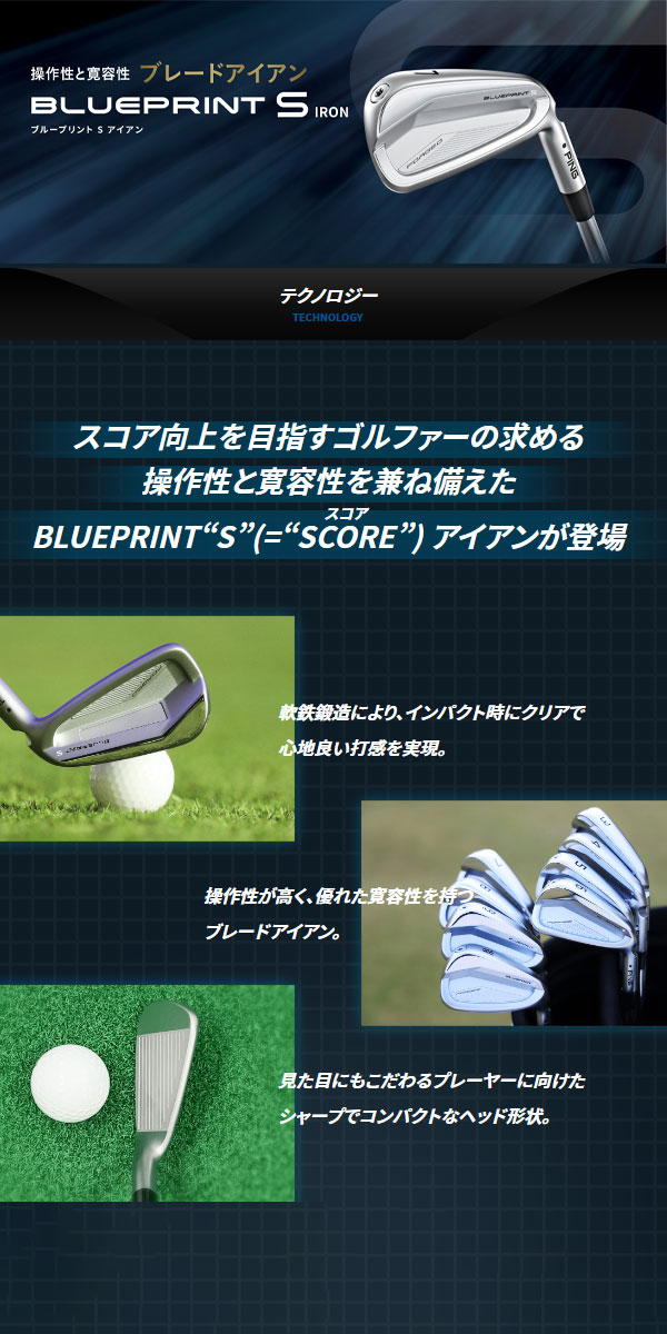 超ポイントアップ祭 PING ツアーイーシュ S200 DG 6本 5〜W ブループリント ピン クラブ