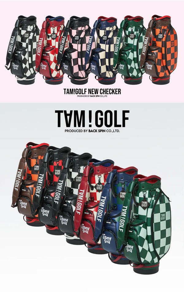 タム！ゴルフ チェッカーカートタイプ キャディバッグ TGBD02C101