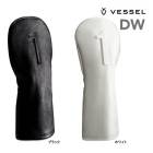 �٥��� ����� LUX �إåɥ��С� HC1123 �ɥ饤�С��� HEAD COVER HC DW DR VESSEL GOLF �ۥ磻�� �֥�å� PEBBLED �������� 25ET 10PT