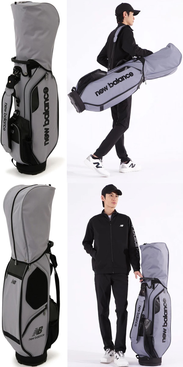 New Balanceキャディバッグ 012-1280001 ブラック 先行予約 ニューバランス 25年継続モデル ゴルフ キャディバッグ