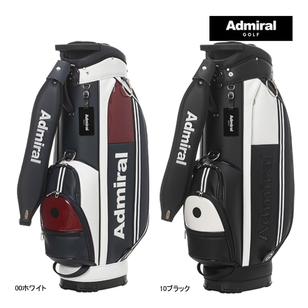 Admiralキャディバッグ ホワイト/ブラック/レッド Admiralキャディバッグ ホワイト/ブラック/レッド Admiralキャディ
