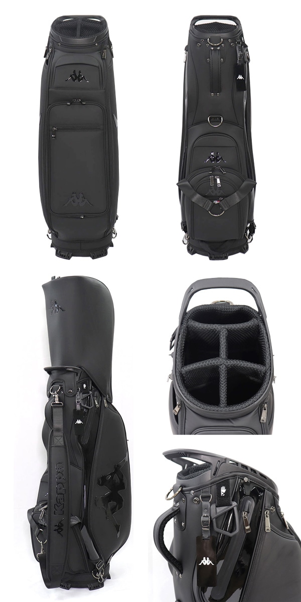 新作 カッパ ゴルフ キャディバッグ 615-974 PU カートバッグ 9インチ