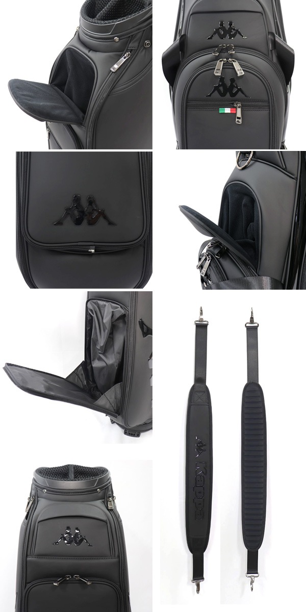 新作 カッパ ゴルフ キャディバッグ 615-974 PU カートバッグ 9