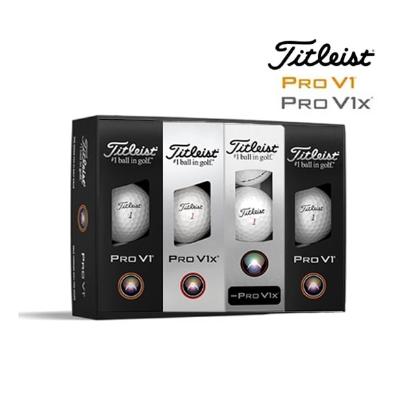 Titleist ゴルフボールセット Pro V1 Pro V1x AVX 新作 タイトリスト ゴルフ ボール V1打ち比べセット プロ V1 / V1X