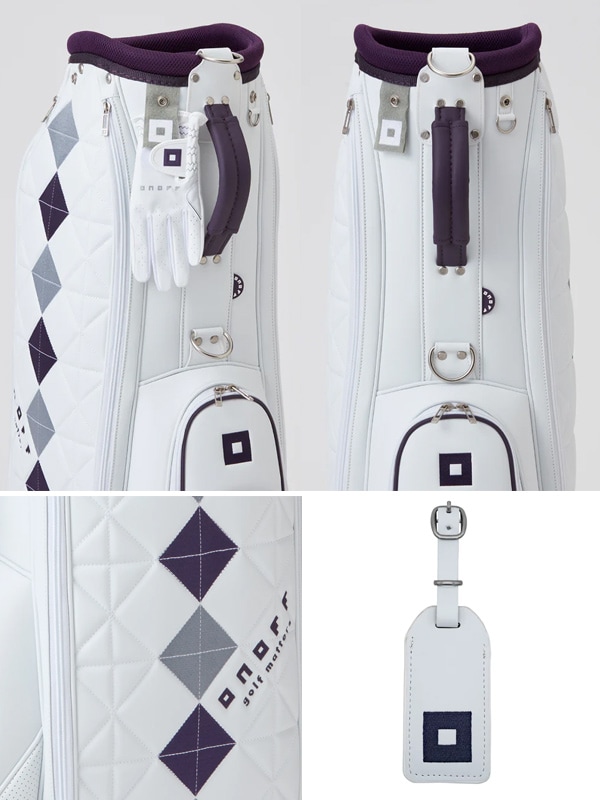 オノフ レディース　キャディバッグ 5口　ホワイト オノフ ゴルフ レディース キャディバッグ OB7925 Lady's Caddie Bag