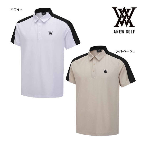 アニュー ゴルフ メンズ Tシャツ AGFMMTS34 ブロックポイント ショート