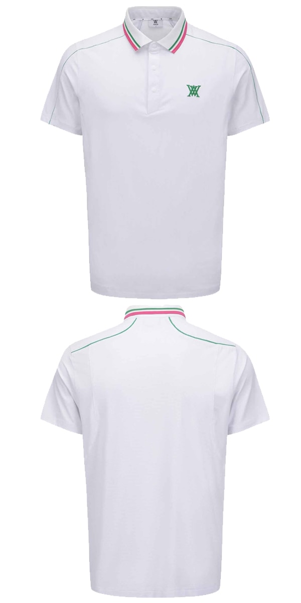 アニュー ゴルフ メンズ シャツ AGFMMTS30 ニットカラー ショート