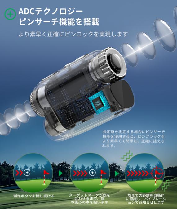 ファストディア 距離計測器 ゴルフレーザー距離計 S2 測定器 計測器