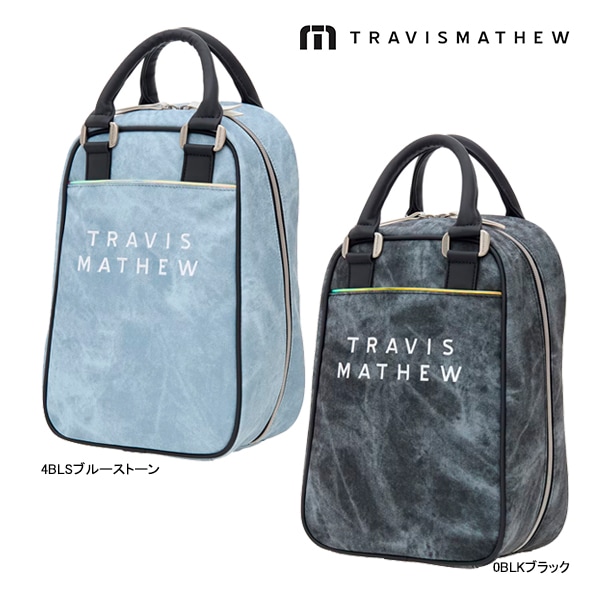 �ȥ�������ޥ��塼 25ǯ���ߥ�ǥ� ���� ����� ���塼�Хå� 7AM905 TRAVISMATHEW GOLF TM MOTIF SHOE BAG �֥롼 �֥�å� ���塼�� ������ ASR