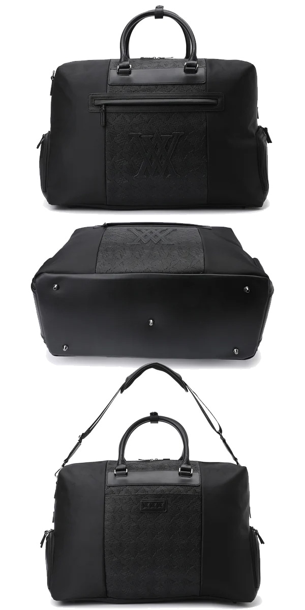 anew ボストンバッグ ブラック ゴルフバッグ アニュー ゴルフ ボストンバッグ AGFFUBB02 ロゴ インタリオ ANEW GOLF