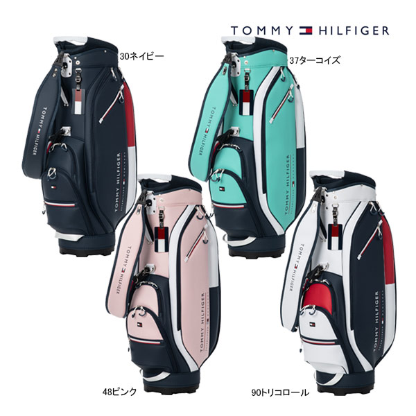トミー ヒルフィガー キャディバッグ　THMG7SC1 9型トリコロール dショッピング |トミー ヒルフィガー ゴルフ TOMMY HILFIGER GOLF