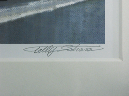 佐原輝夫イラスト 額装仕上げ