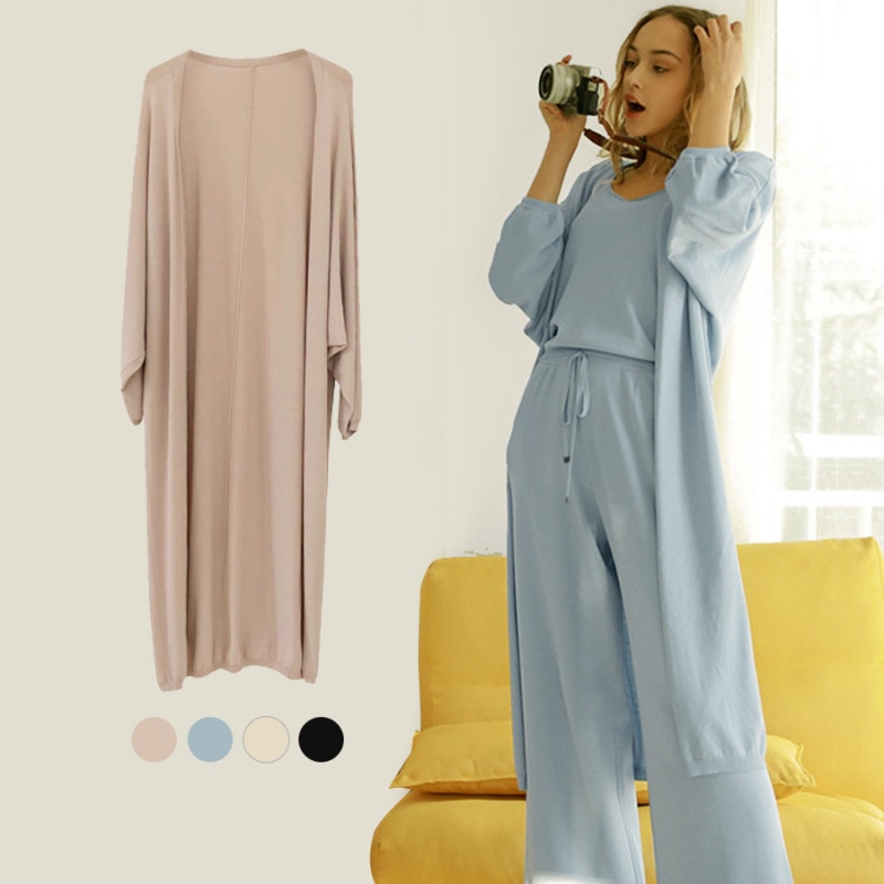 カーディガン レディース ロング ニット長袖 薄手 ドルマンスリーブ 春 夏 秋 冬 大きいサイズ マキシ丈 紫外線対策 UVカット 冷房対策 無地 ゆる ゆったり くすみ ピンク ブルー ベージュ ブラック 黒 JOCOSA 8348 送料無料 即納