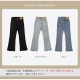 フロントスリット フレアデニム フレアパンツ デニムパンツ ハイウエスト ハイライズ デニム ロング丈 ジーパン ジーンズ ステッチ ポケット ギャル カジュアル 無地 韓国ファッション レディース 新作 春 夏 秋 冬 ブラック ライトブルー ブルー S M L XL JOCOSA 9105