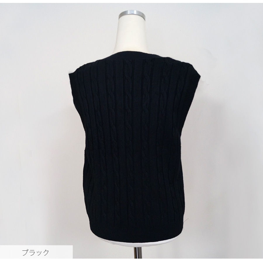 ニットベスト トップス Vネック 韓国ファッション 韓国 秋服 大人 オフィスカジュアル シンプル ストリート レディース 春 夏 秋 冬 新作 ブラック 黒 ホワイト 白 グレー 灰 イエロー 黄 ブラウン 茶 ブルー 青 アイボリー フリーサイズ JOCOSA 7038