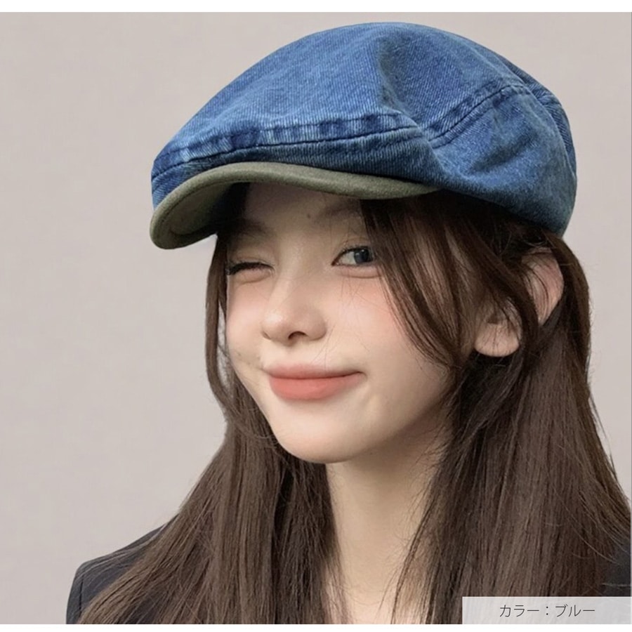 帽子 デニムハンチング レディース ハンチング帽 キャスハンチング デニム生地 カジュアル 大人カジュアル スポーティー アウトドアJOCOSA 9464