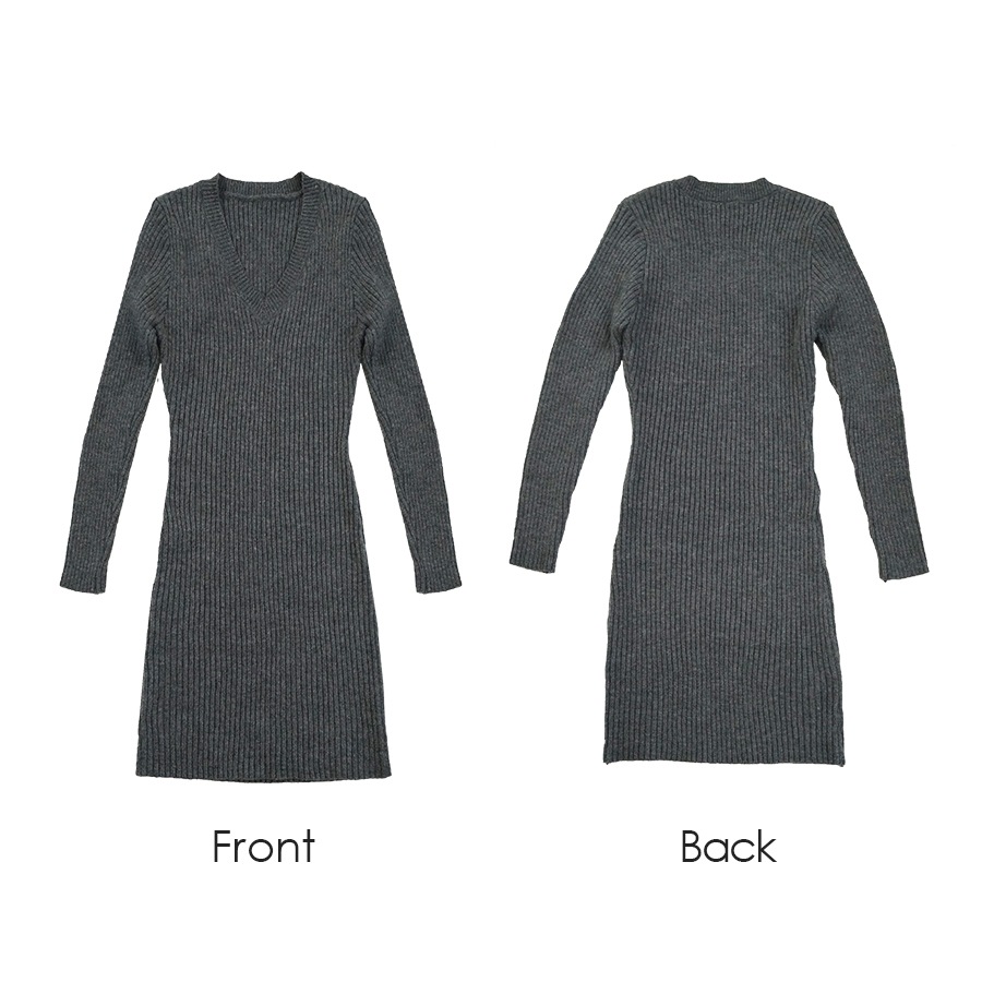 ニットワンピース 膝上 ミニ丈 長袖 ワンピース タイトワンピース 膝上ワンピース ボディライン セクシー カジュアル きれいめ 大人可愛い 韓国ファッション シンプル 大人 レディース 春夏秋冬 ブラック グレー ベージュ 黒 灰 フリーサイズ JOCOSA 9232