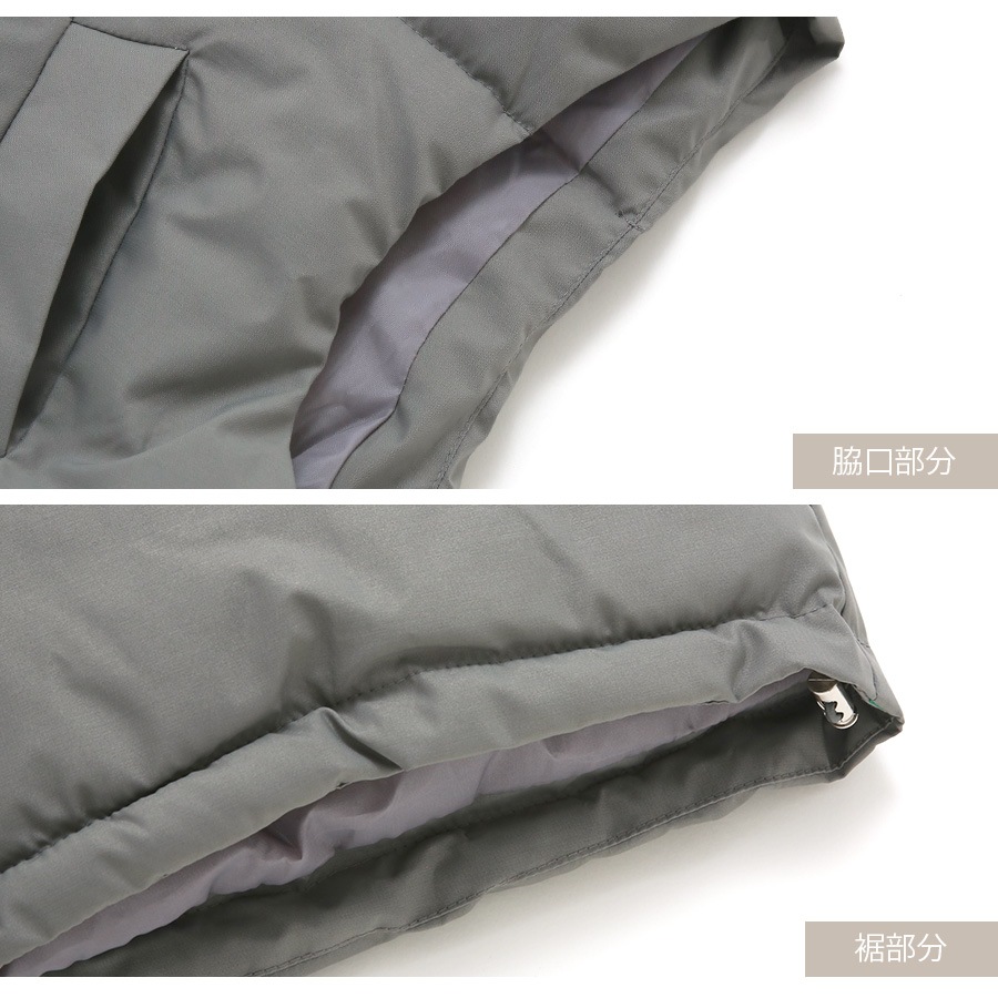 ダウン ベスト アウター 防寒 ポケット レディース 秋 冬 新作 ブラック アイボリー グレー ライトグレー S M L JOCOSA 9313