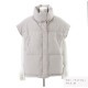 ダウン ベスト アウター 防寒 ポケット レディース 秋 冬 新作 ブラック アイボリー グレー ライトグレー S M L JOCOSA 9313
