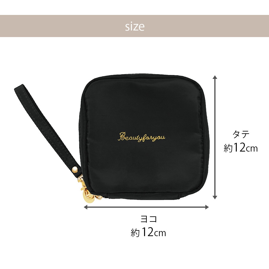 化粧ポーチ 撥水 サニタリー メイクポーチ 小物入れ サニタリーポーチ 生理用品 ナプキンポーチ ナプキン 化粧品 コスメ 収納 リップ メイク道具 おしゃれ シンプル ワンポイント ロゴ 裏地付き 新作 ブラック 黒 グリーン 緑 レッド 赤 ミントグリーン ピンク JOCOSA 9036