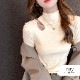 レディース トップス カットソー リブ カットアウト デコルテ リブ編み アシンメトリー ぴったり きれいめ 穴あき オフィスカジュアル 薄手 プチハイネック 華奢見え おしゃれ JOCOSA 7273