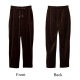 テパードパンツ レディース 春夏秋冬 新作 ズボン ボトムス ルームウェア ウエストゴム リブ コーデュロイ ベロア サイドポケット ロング リラックス 大人 可愛い かっこいい おしゃれ 韓国 韓国風 ブラック 黒 ダークグリーン 緑 アイボリー ブラウン 茶 MLXL JOCOSA 8174