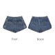 デニム ショートパンツ スリット 定番 ホットパンツ ポケット シンプル 脚長 パンツ カジュアル ミニ丈 ショート丈 韓国ファッション レディース 新作 春 夏 ブラック グレー ブルー S M L XL JOCOSA 9125