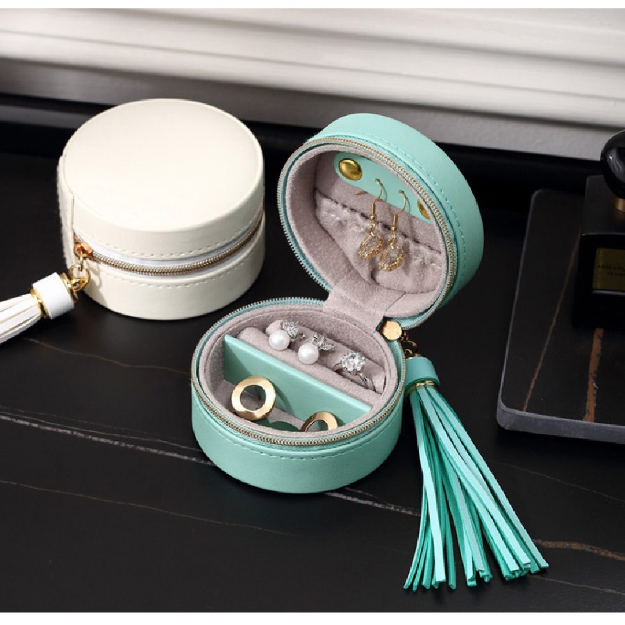ジュエリーボックス ジュエリーケース アクセサリーケース アクセサリー収納 アクセサリーボックス 携帯用 収納ボックス 収納ケース ピアス イヤリング 指輪 リング ネックレス おしゃれ かわいい 持ち運び 春夏秋冬 新作 ホワイト 白 グリーン 緑 JOCOSA 9004 即納